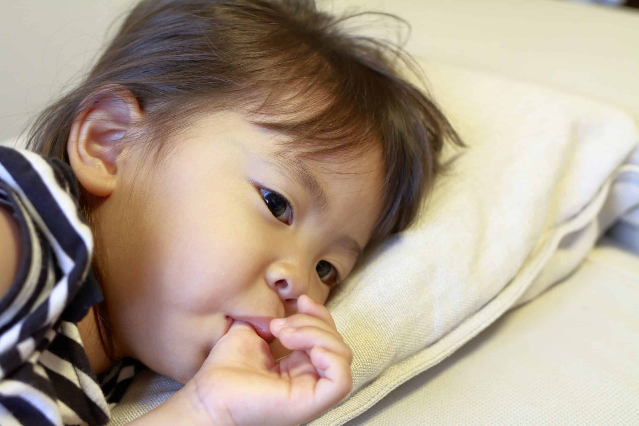 Child thumb sucking