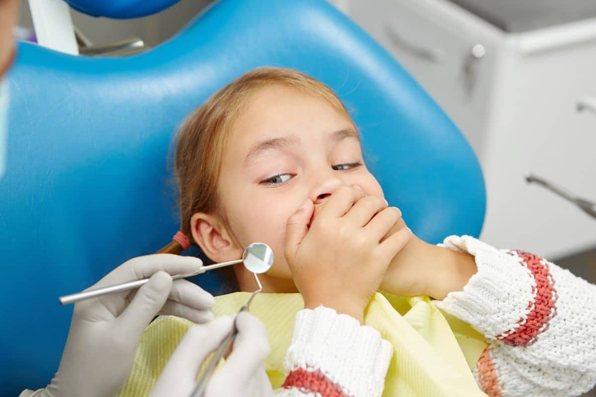 Child with dental anxiety