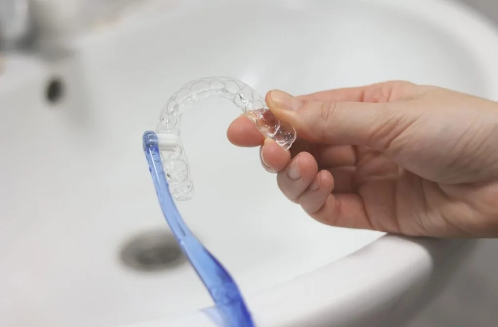 How Do Clear Aligners Work? A Step-By-Step Guide To Treatment 1 How to clean clear aligners without ruining them