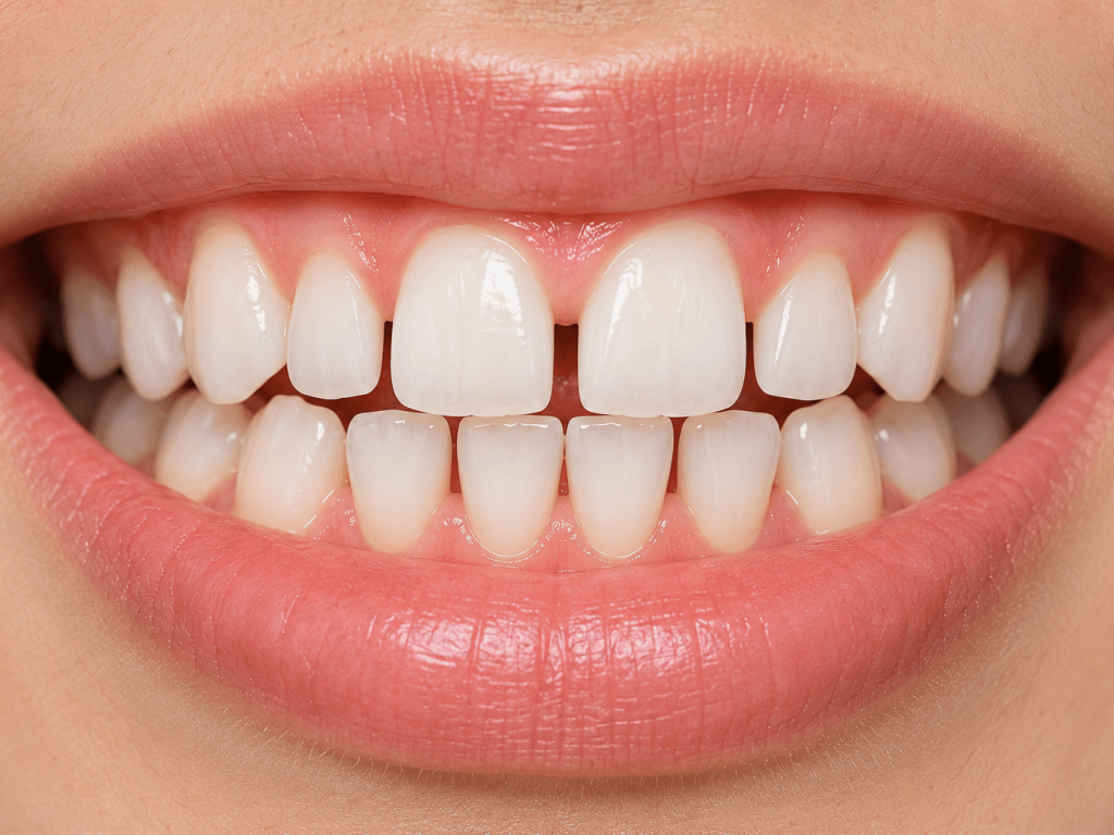 Gaps between teeth